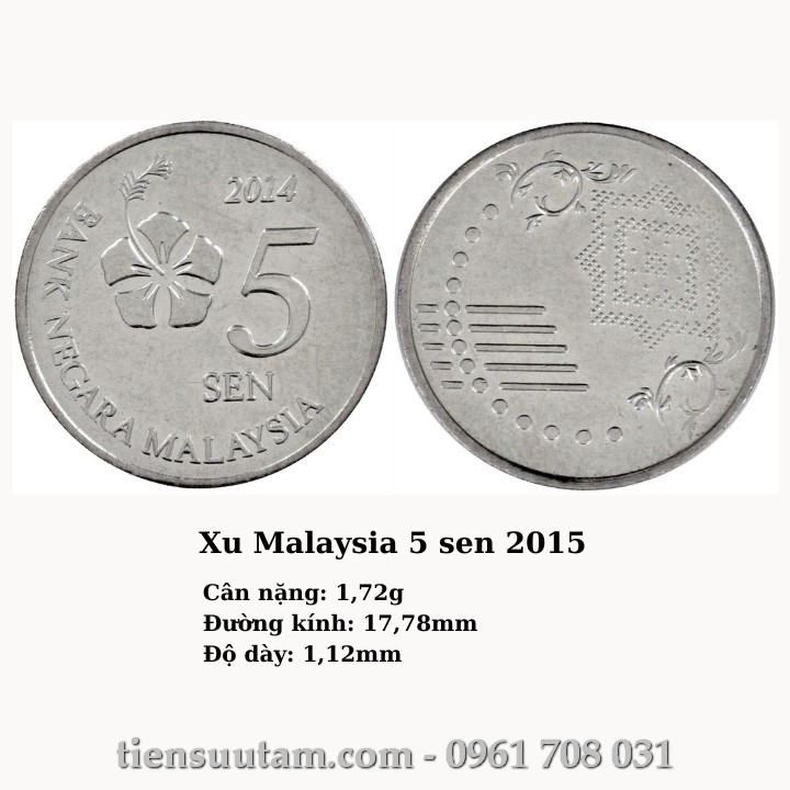 Xu Malaysia 5 sen 2015