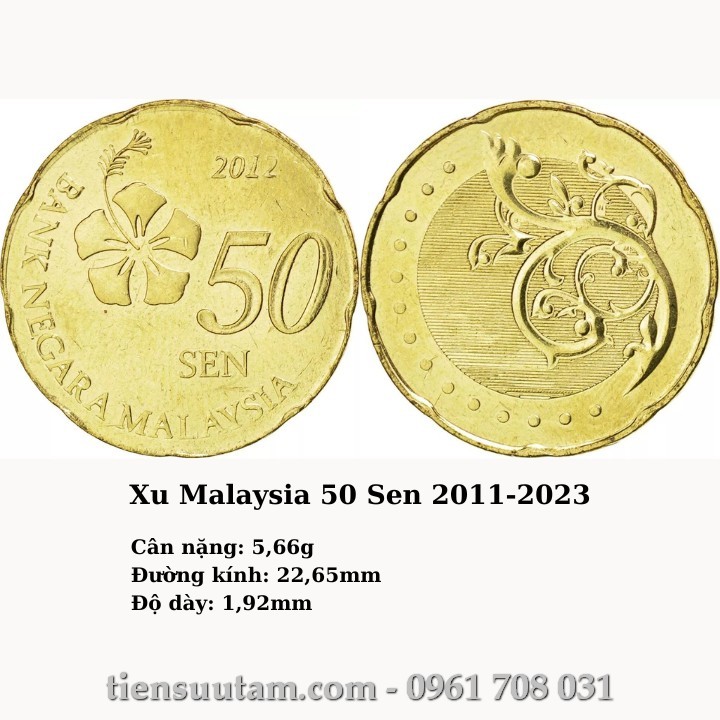 Xu Malaysia 50 Sen 2011-2023