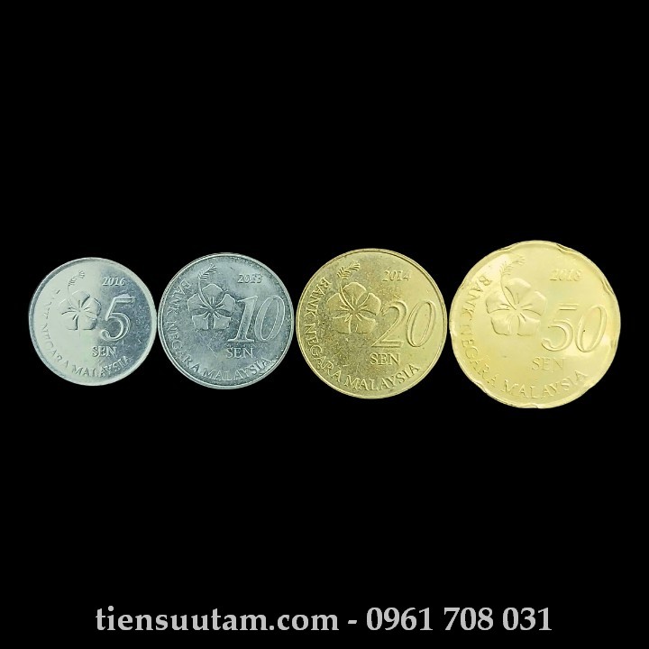 Mặt Trước Bộ 4 Xu Malaysia 2004 - 2010
