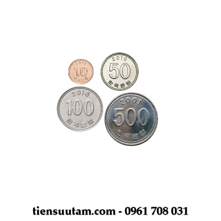 Mặt Trước Bộ 4 Xu Korea - Hàn Quốc