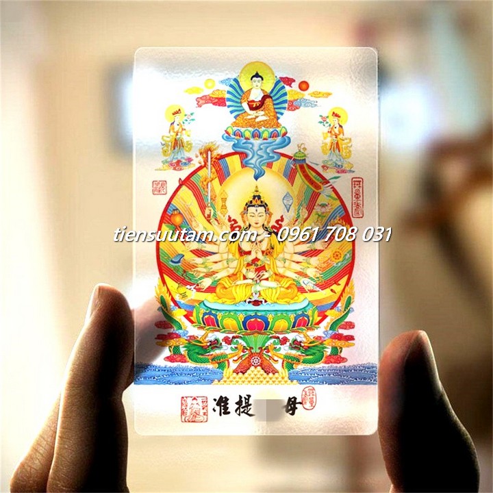 Thẻ Nhựa Hình Phật Mẫu Chuẩn Đề