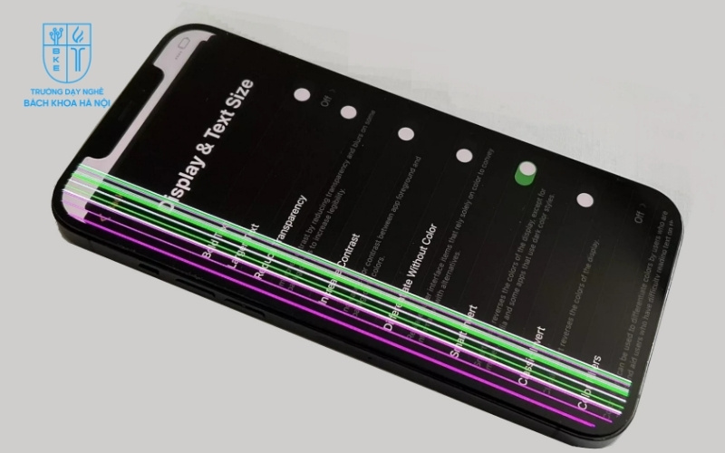 Bị sọc màn hình không thể ép kính được