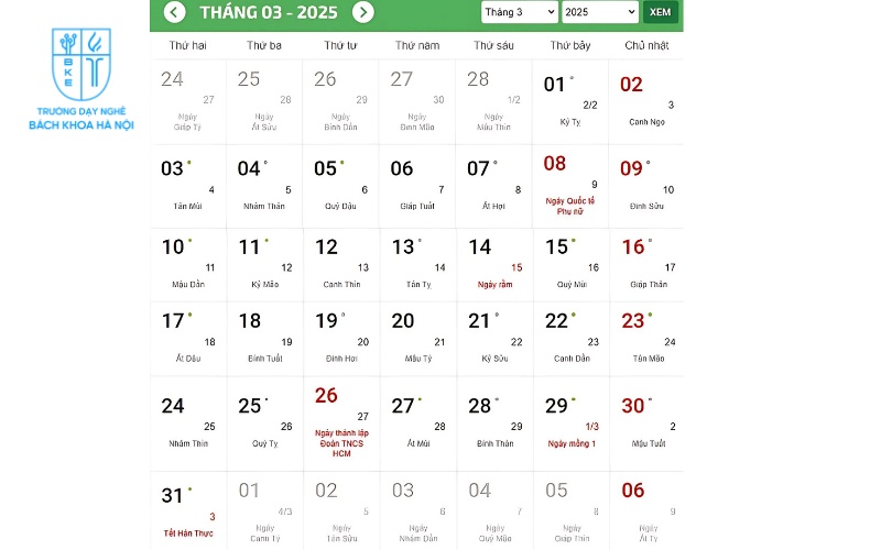 Còn bao nhiêu ngày nữa đến 8/3/2025 - Chỉ còn 5 ngày nữa