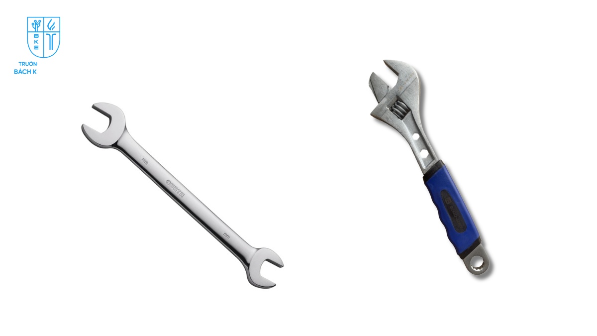 Cờ lê và mỏ lết đa năng hỗ trợ tháo lắp linh hoạt nhiều loại bu lông