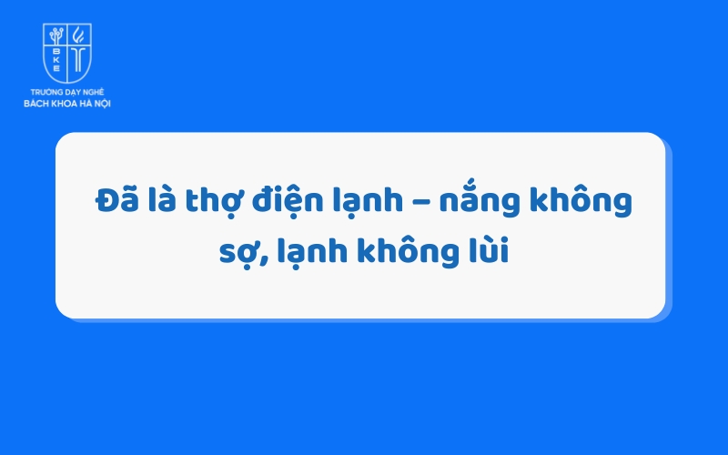 STT hay về nghề điện lạnh