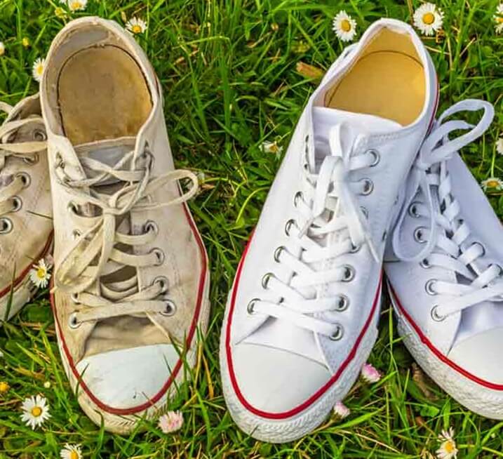 Giày converse bị mốc áp dụng cách này là trắng tinh như mới