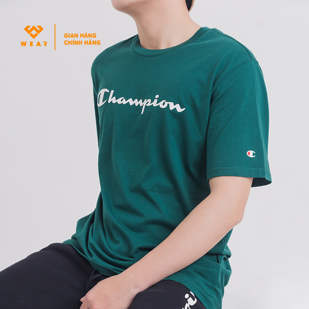 Áo Champion EU Crewneck Tshirt - Green - 214747HLG