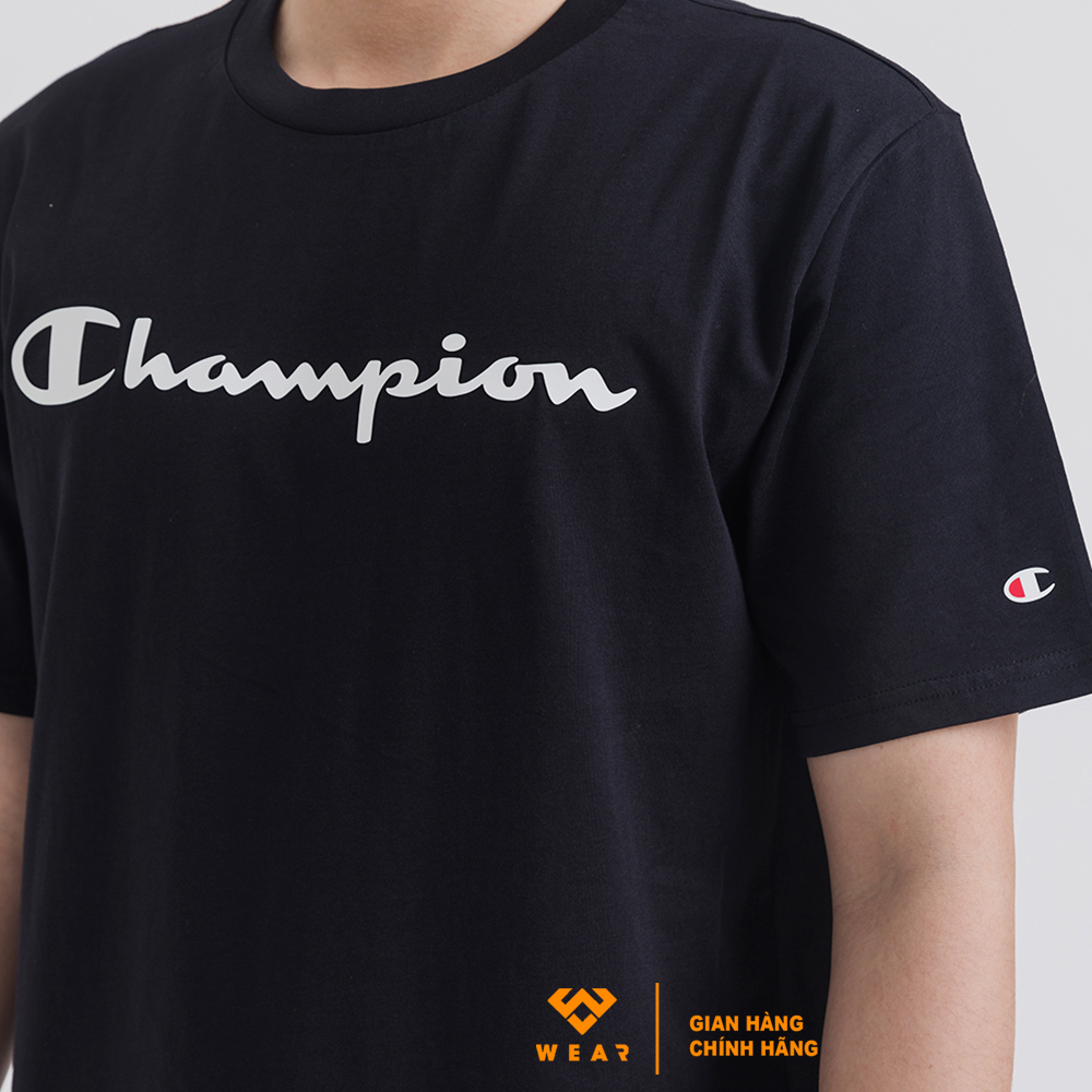 Áo Champion EU Crewneck Tshirt - Black - 214747NBK