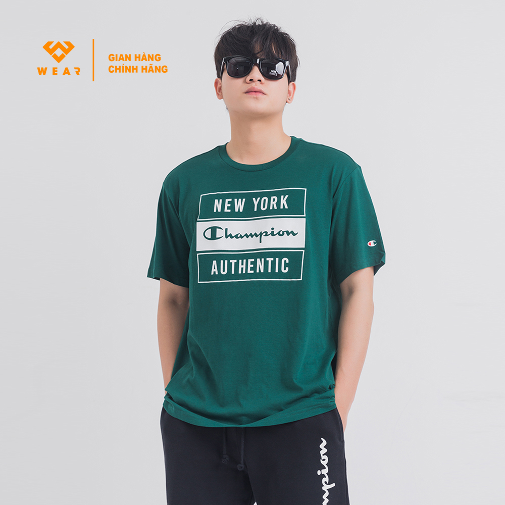 Áo Champion EU Crewneck Tshirt - Green - 216606HLG