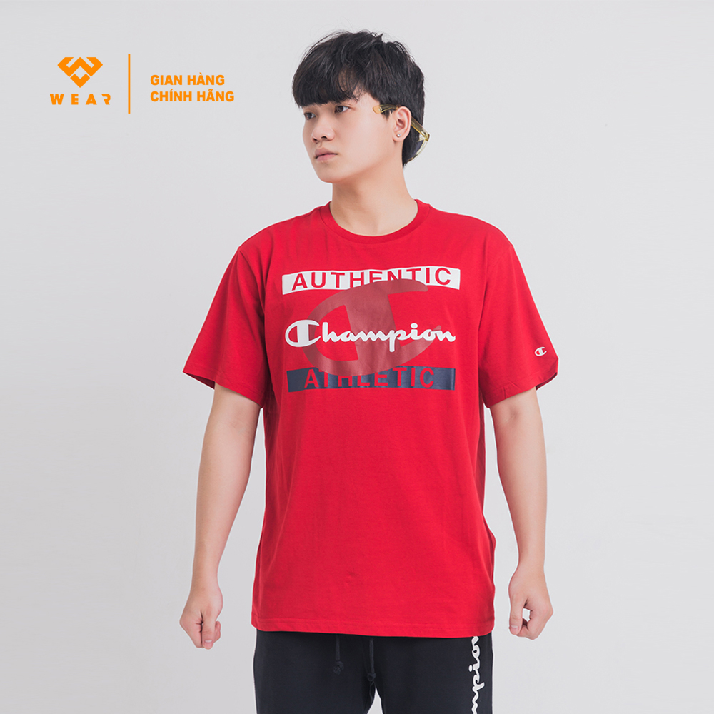 Áo Champion EU Crewneck Tshirt - Red - 216606HTR
