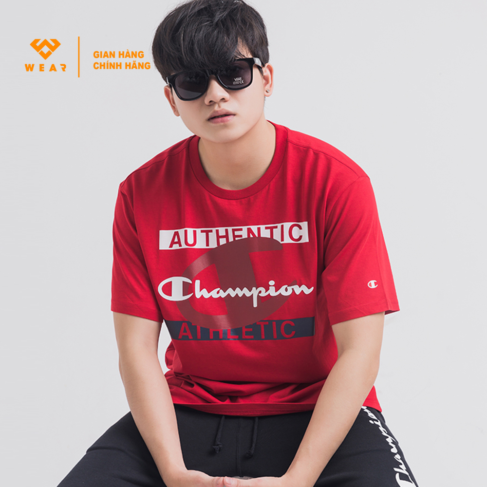 Áo Champion EU Crewneck Tshirt - Red - 216606HTR