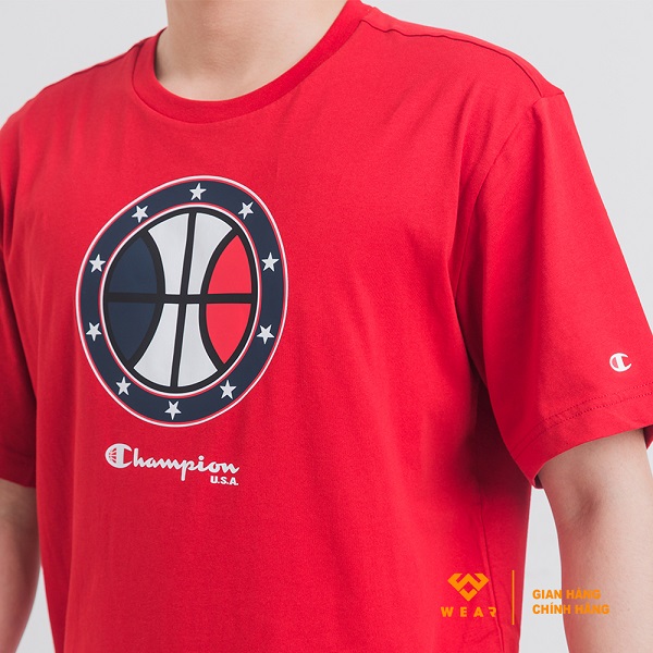 Áo Champion EU CMP USA Tee - Red - 216897RED