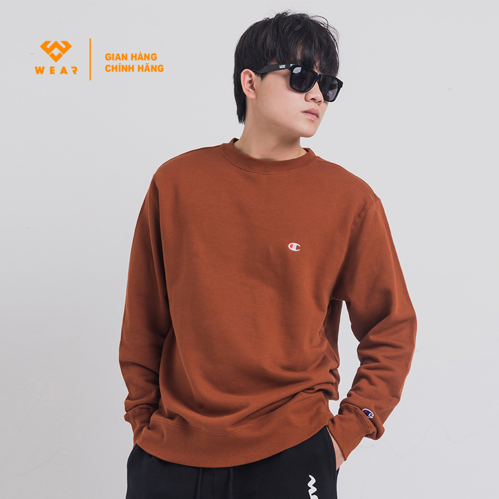 Áo Champion JP C Logo Sweatshirt - Maroon - C3Q001416