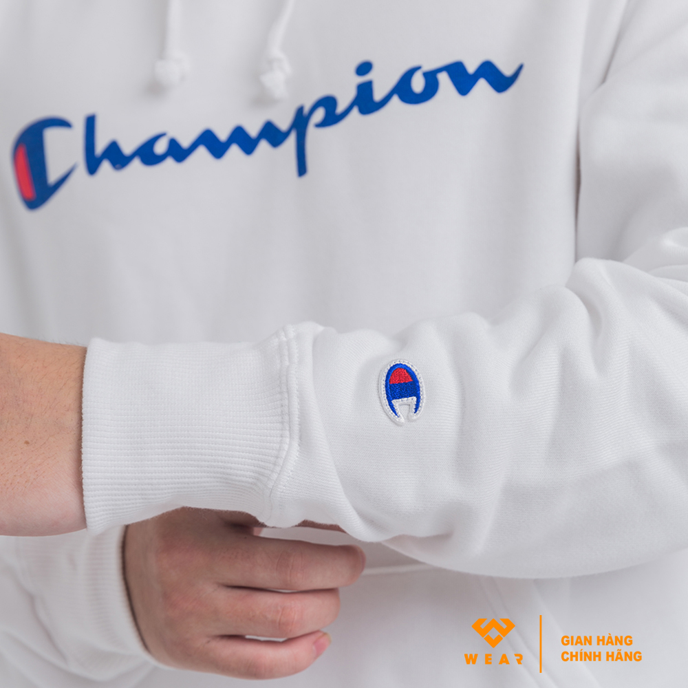 Áo Hoodie Champion JP Pullover - White - C3Q102010