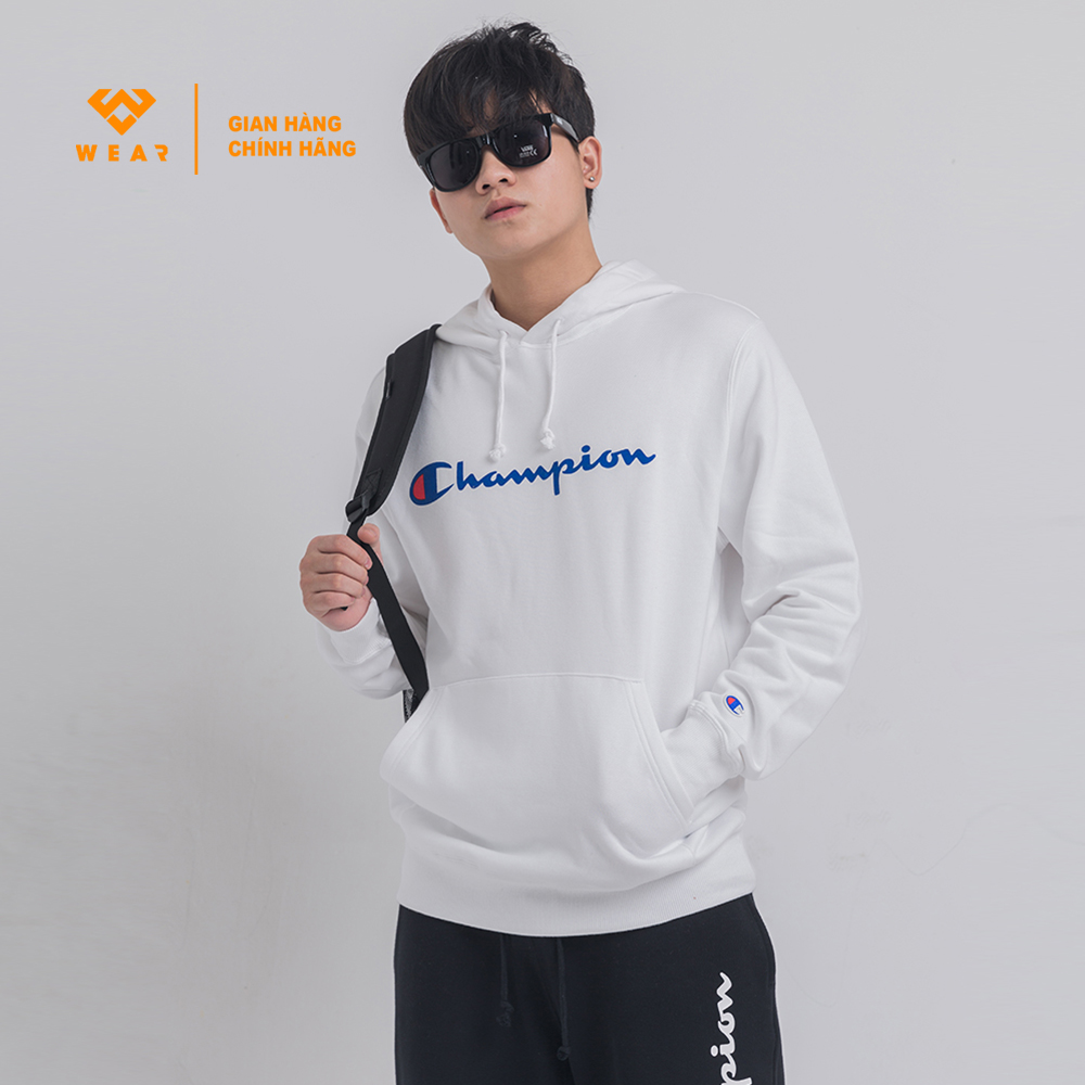 Áo Hoodie Champion JP Pullover - White - C3Q102010