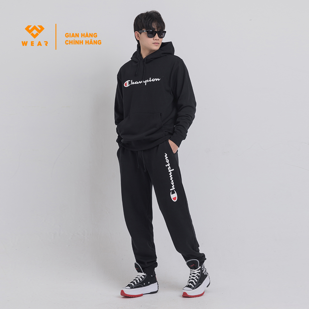 Áo Hoodie Champion JP Pullover - Black - C3Q102090