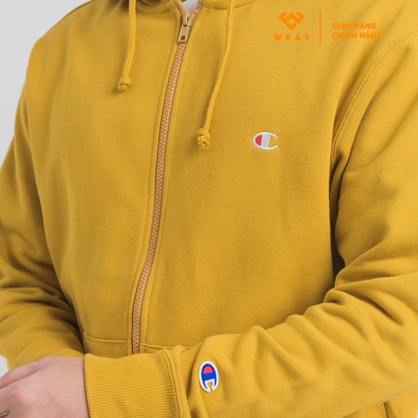 Áo Hoodie Champion JP C Full Zip - Yellow - C3Q103YEL