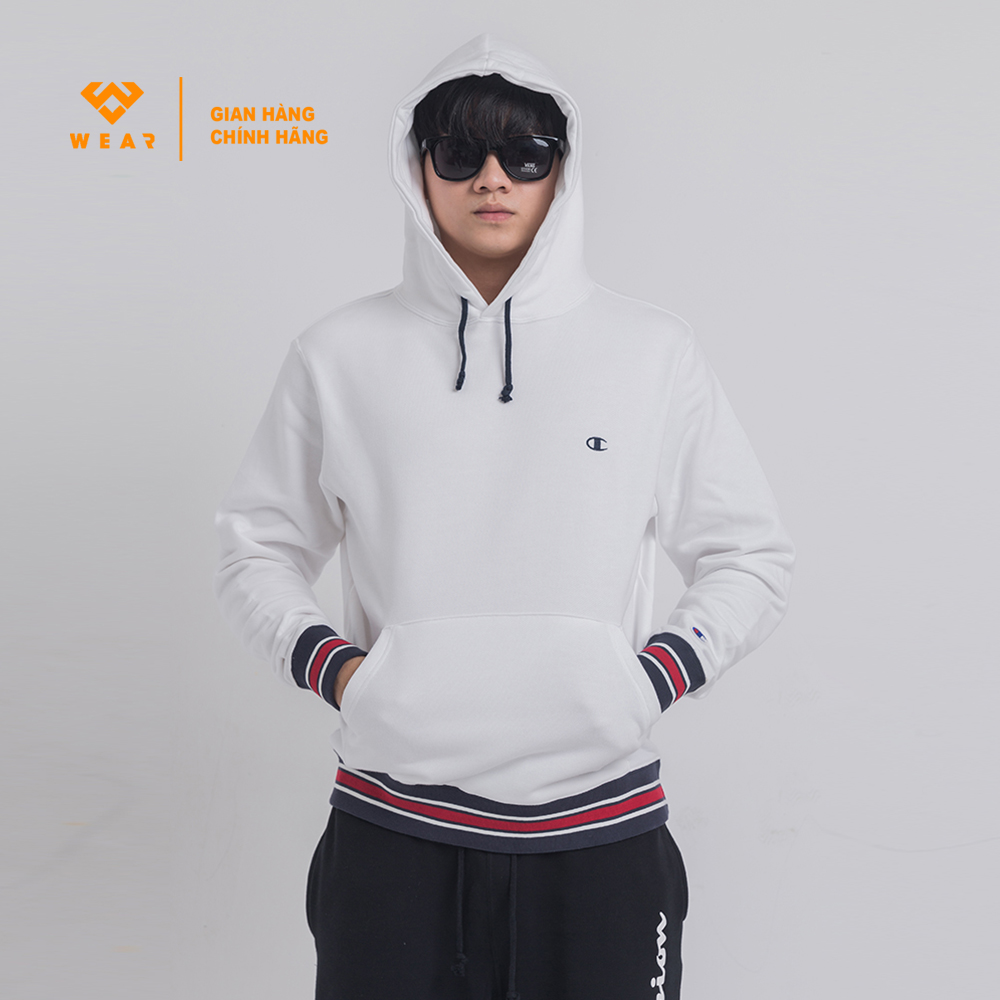 Áo Hoodie Champion JP Hooded Sweatshirt - White - C3T101WHT
