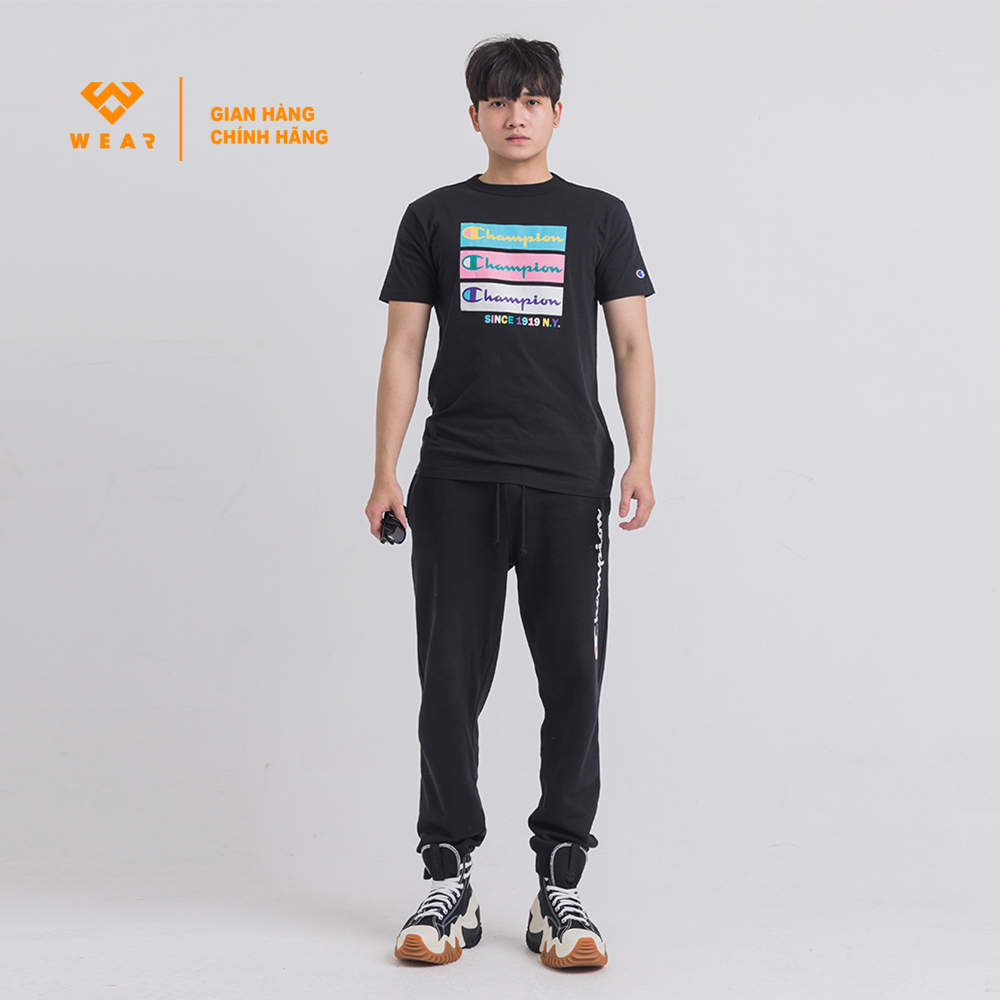 Áo Champion JP CMP Graph Tee - Black - C3U310BLK