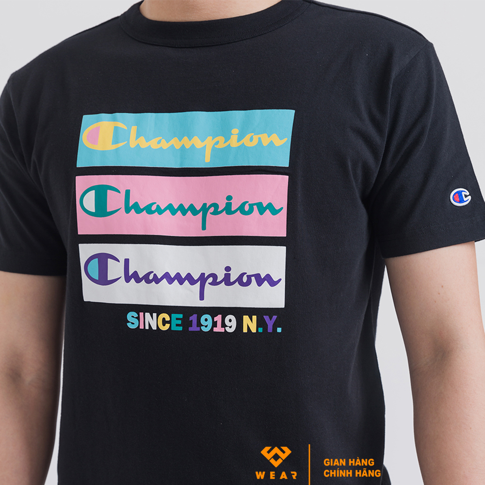 Áo Champion JP CMP Graph Tee - Black - C3U310BLK