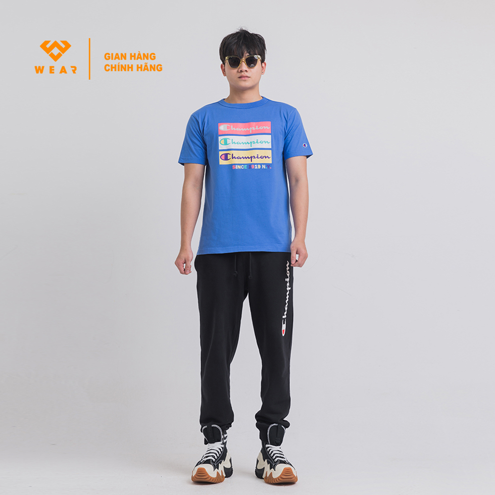 Áo Champion JP CMP Graph Tee - Blue - C3U310BLU