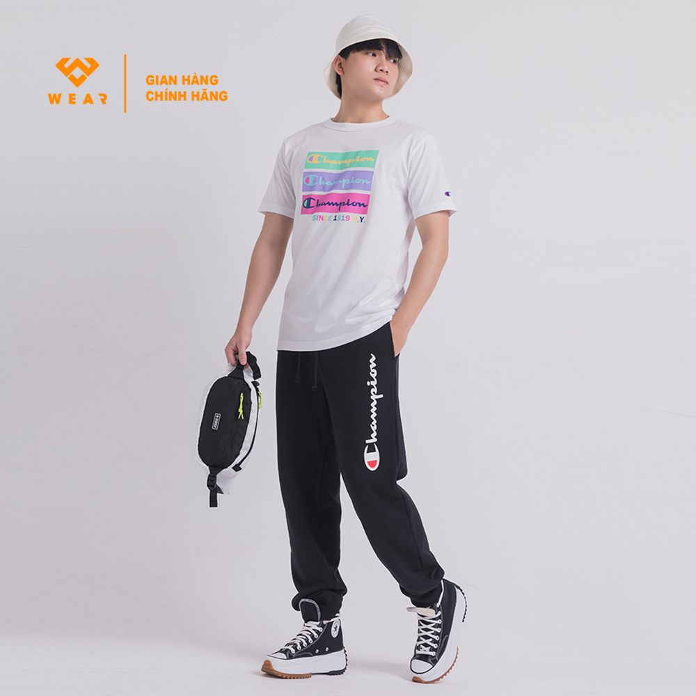 Áo Champion JP CMP Graph Tee - White - C3U310WHT