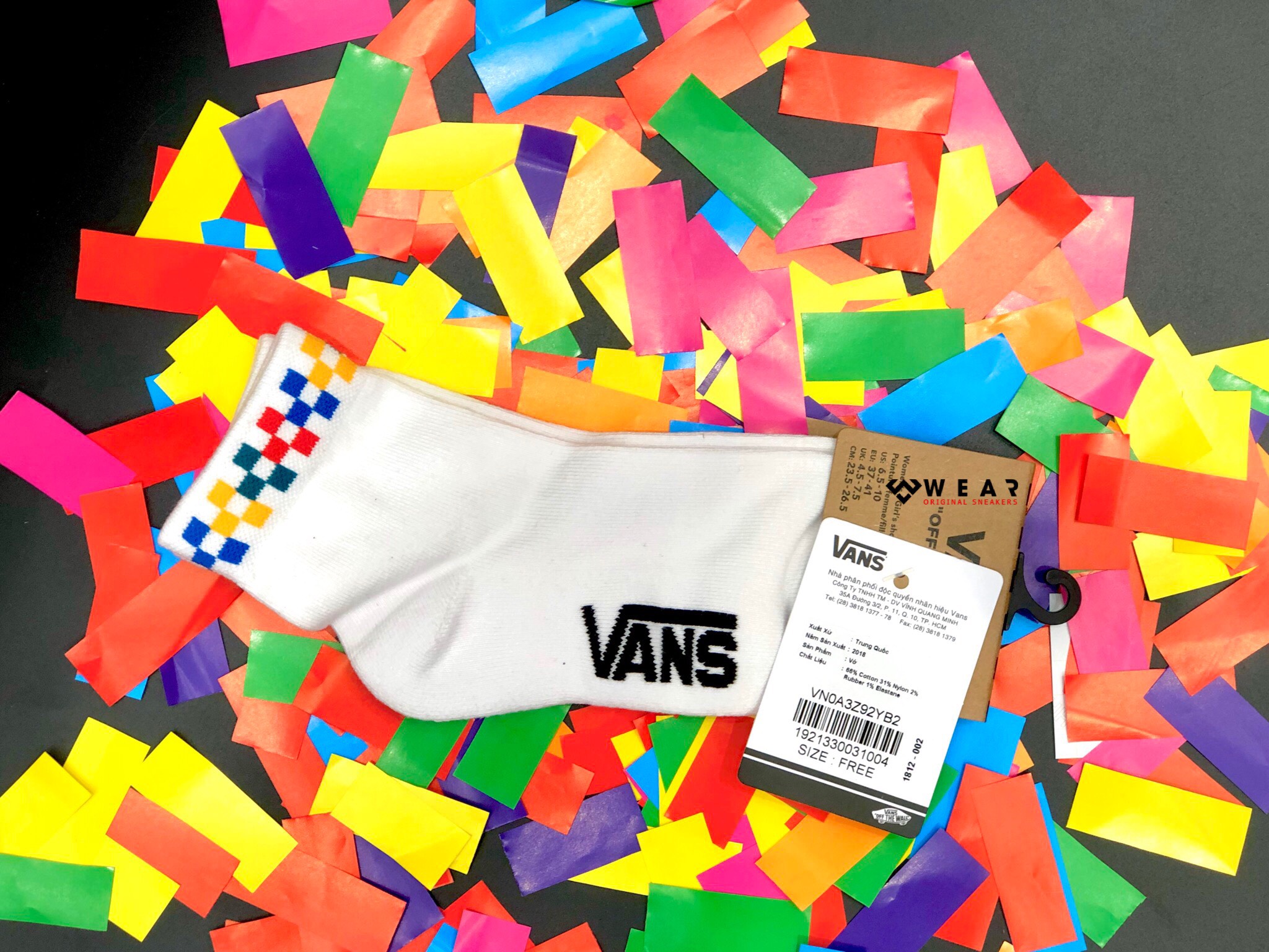 Vans Peek-A-Check Crew Socks - VN0A3Z92YB2