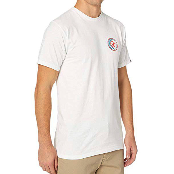 Áo Vans Checker Circle V Tee - VN0A49KSWHT