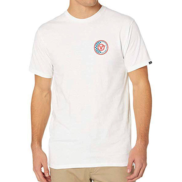 Áo Vans Checker Circle V Tee - VN0A49KSWHT