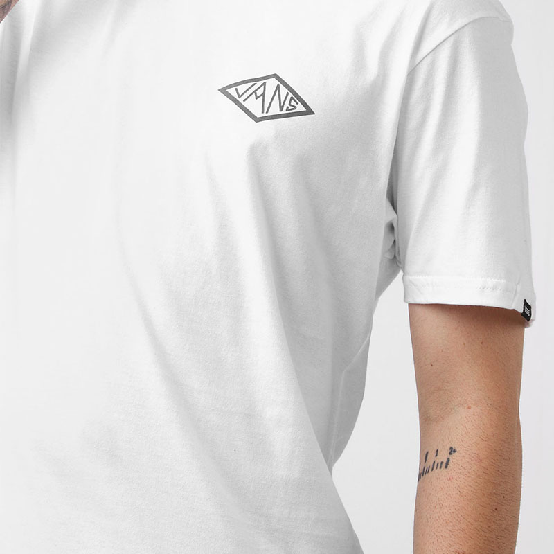 Áo Vans Dak Diamond Tee - White - VN0A49Q9WHT