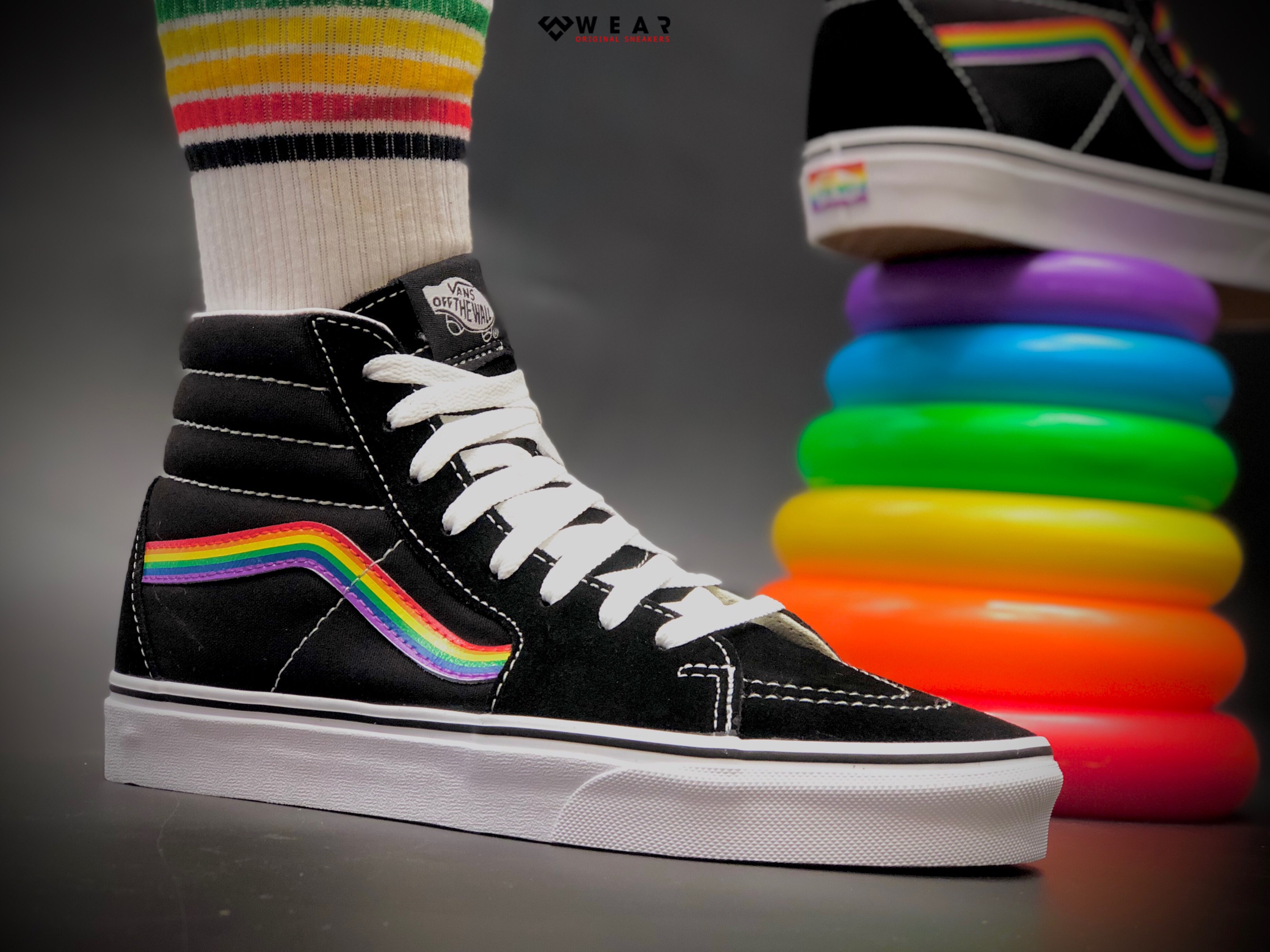 Giày Vans Sk8 - Hi Rainbow Pride - VN0A4BV6ZGH