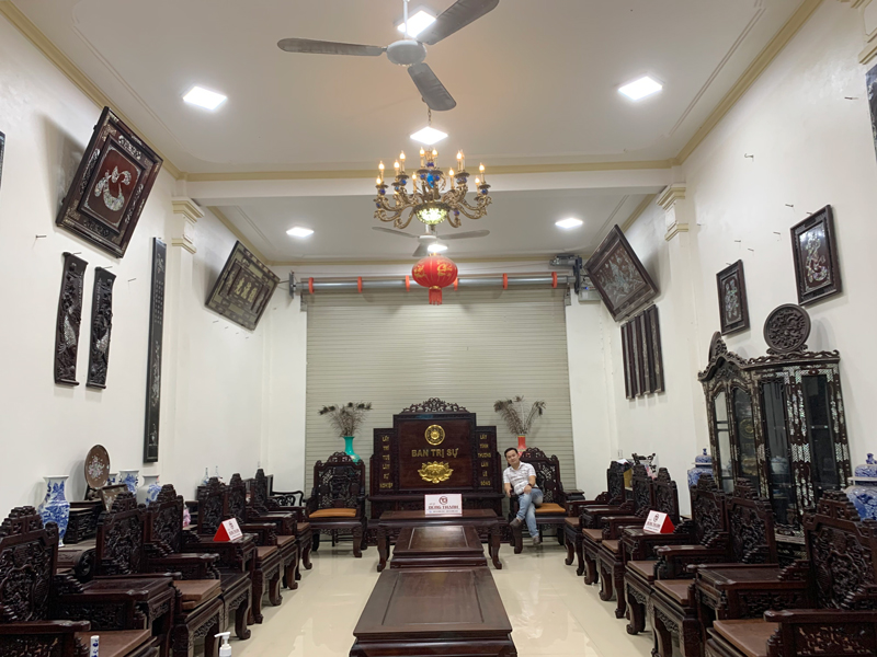 nội thất hội trường gỗ gụ