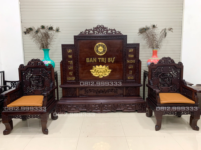 nội thất hội trường gỗ gụ