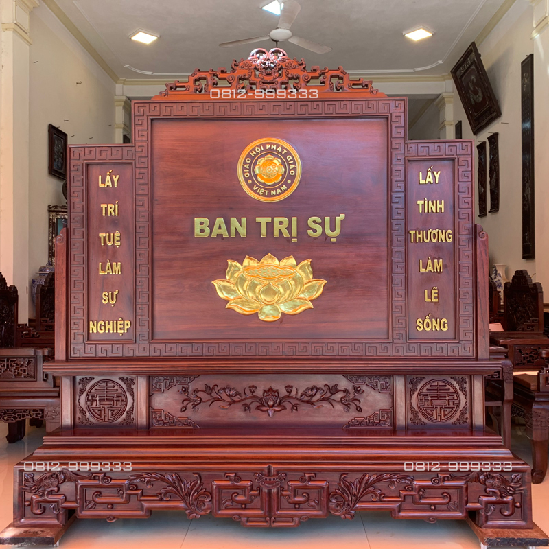 nội thất hội trường gỗ gụ