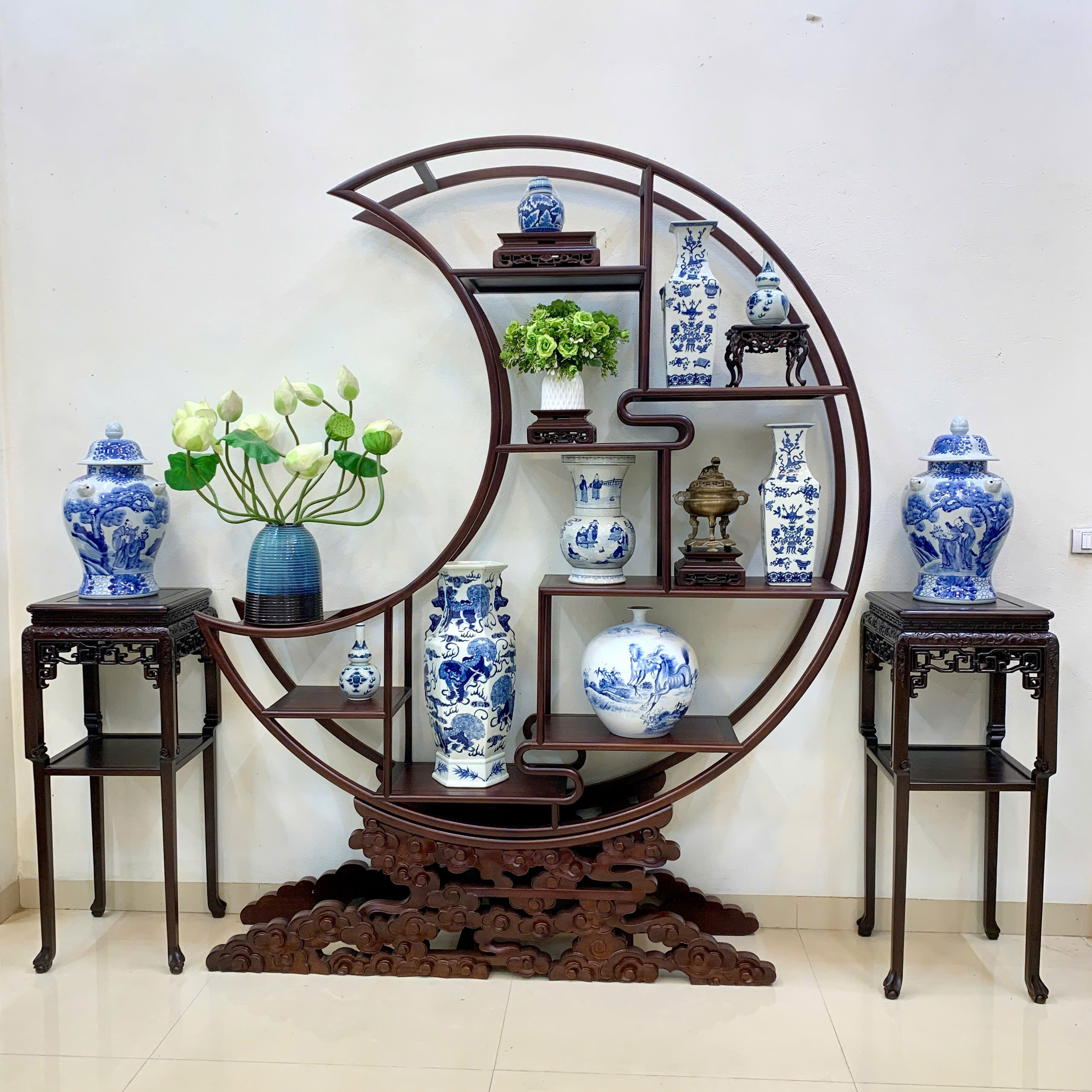 kệ gỗ trang trí