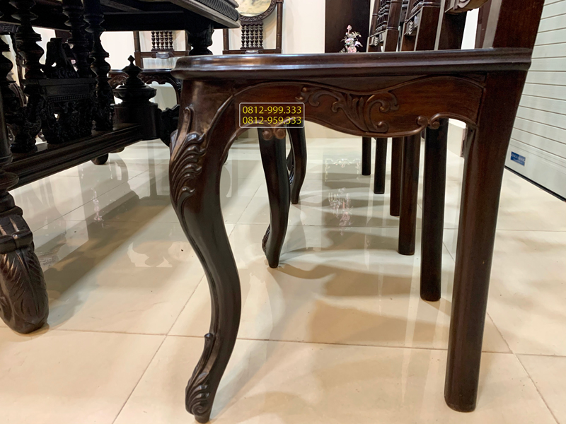 bộ bàn ăn gỗ gụ 8 ghế