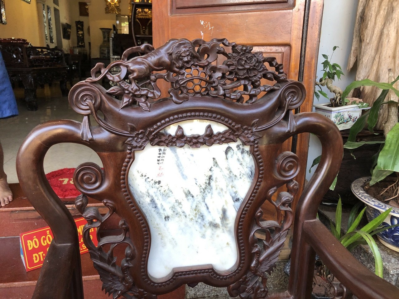 Bộ ghế Salong Vách Phượng Hồng.