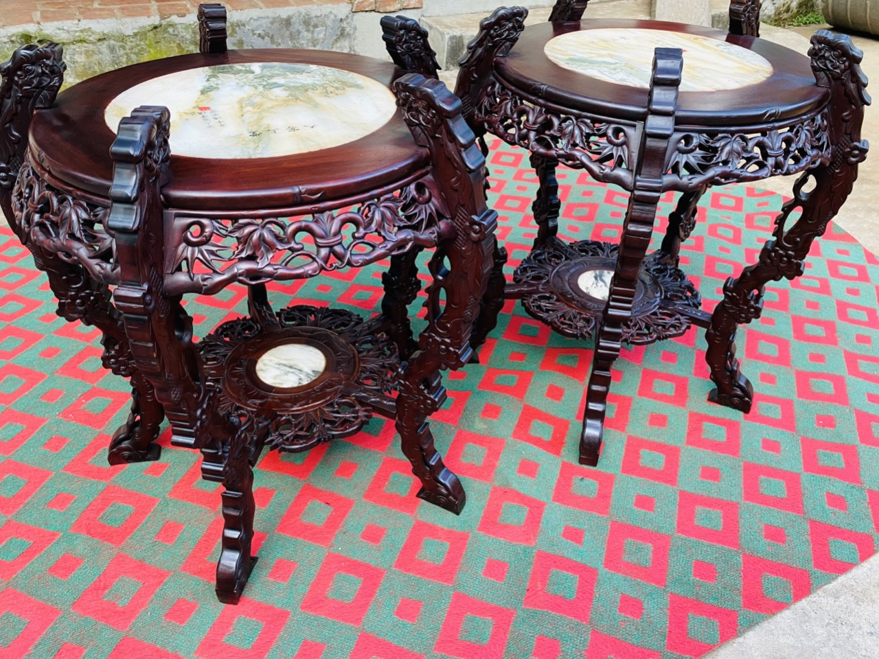 đôn trúc gỗ gụ