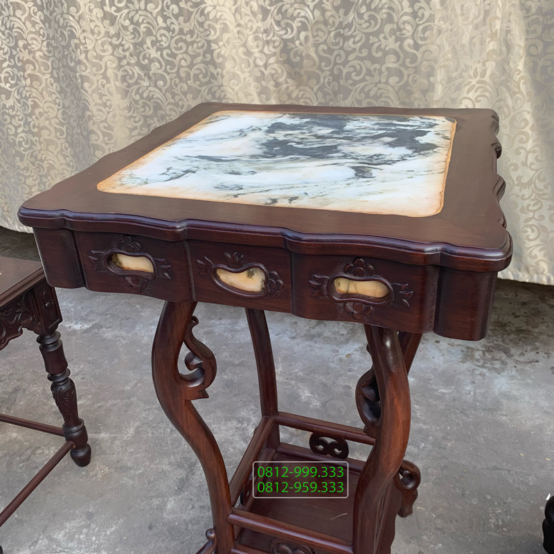 đôn gỗ vuông đẹp