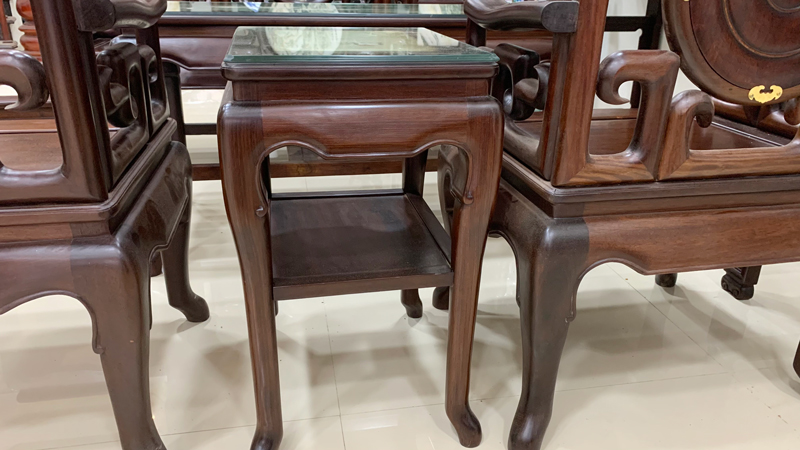 Bộ ghế móc 6 món gỗ gụ