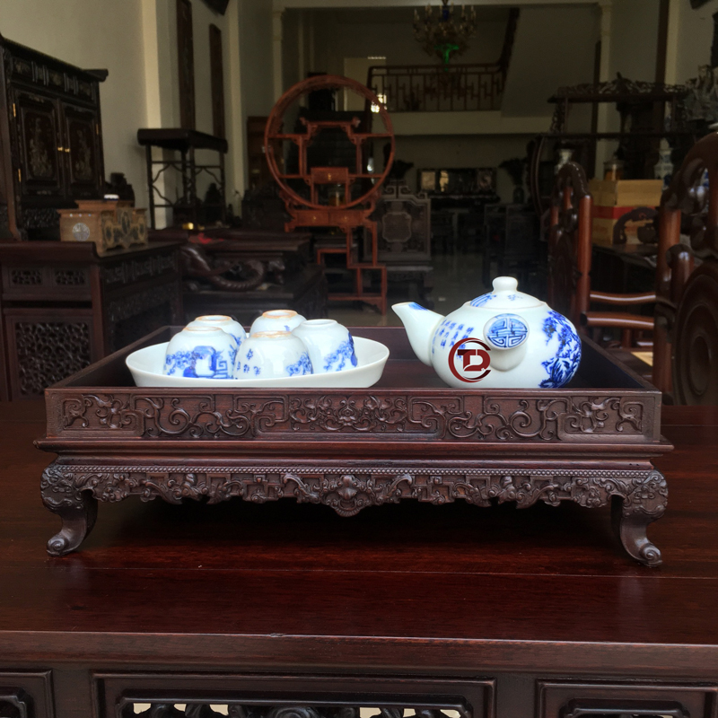 khay trà gỗ trắc