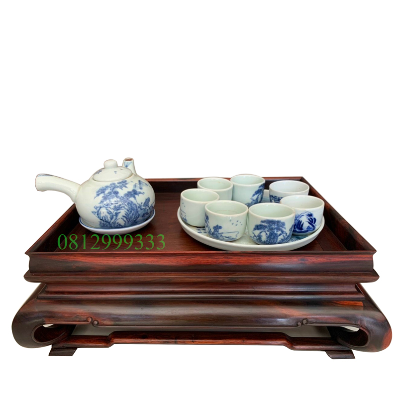 Khay trà trắc