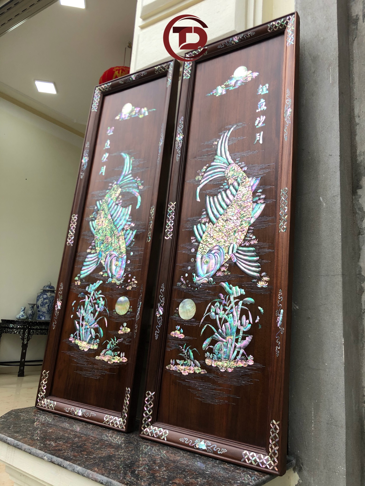 tranh cá cản ốc