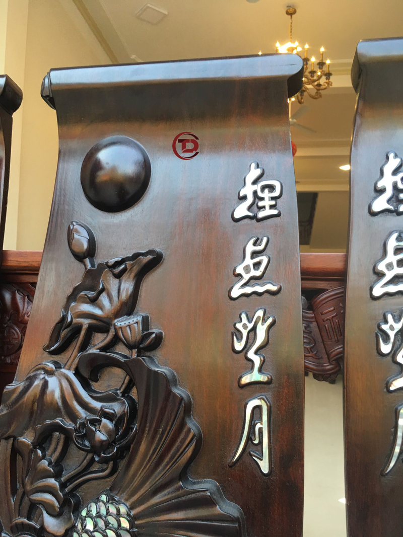 tranh cá khảm ốc