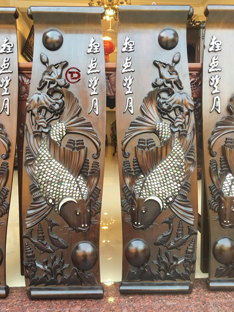 tranh cá khảm ốc