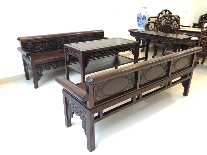 Trường Kỷ Gỗ Gụ Tích Tứ Dân