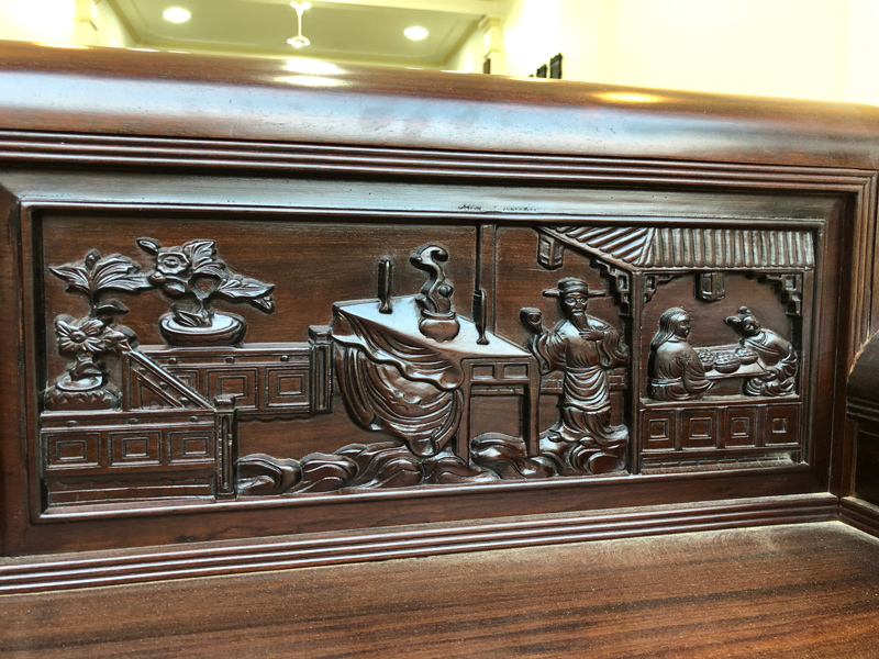 Trường Kỷ Gỗ Gụ Tích Tứ Dân