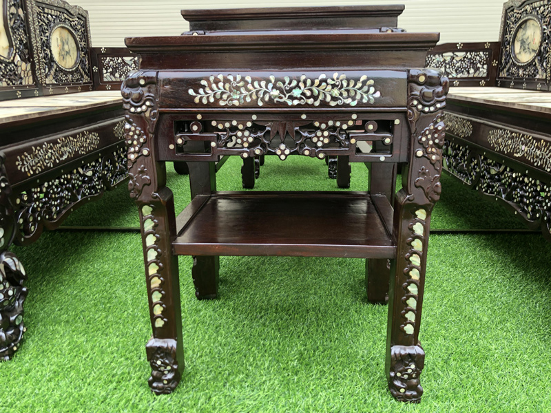 trường kỷ tam sơn gỗ gụ