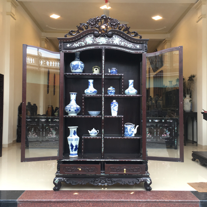 mẫu tủ rượu gỗ gụ đẹp