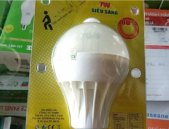 Đèn led cảm ứng chống trộm